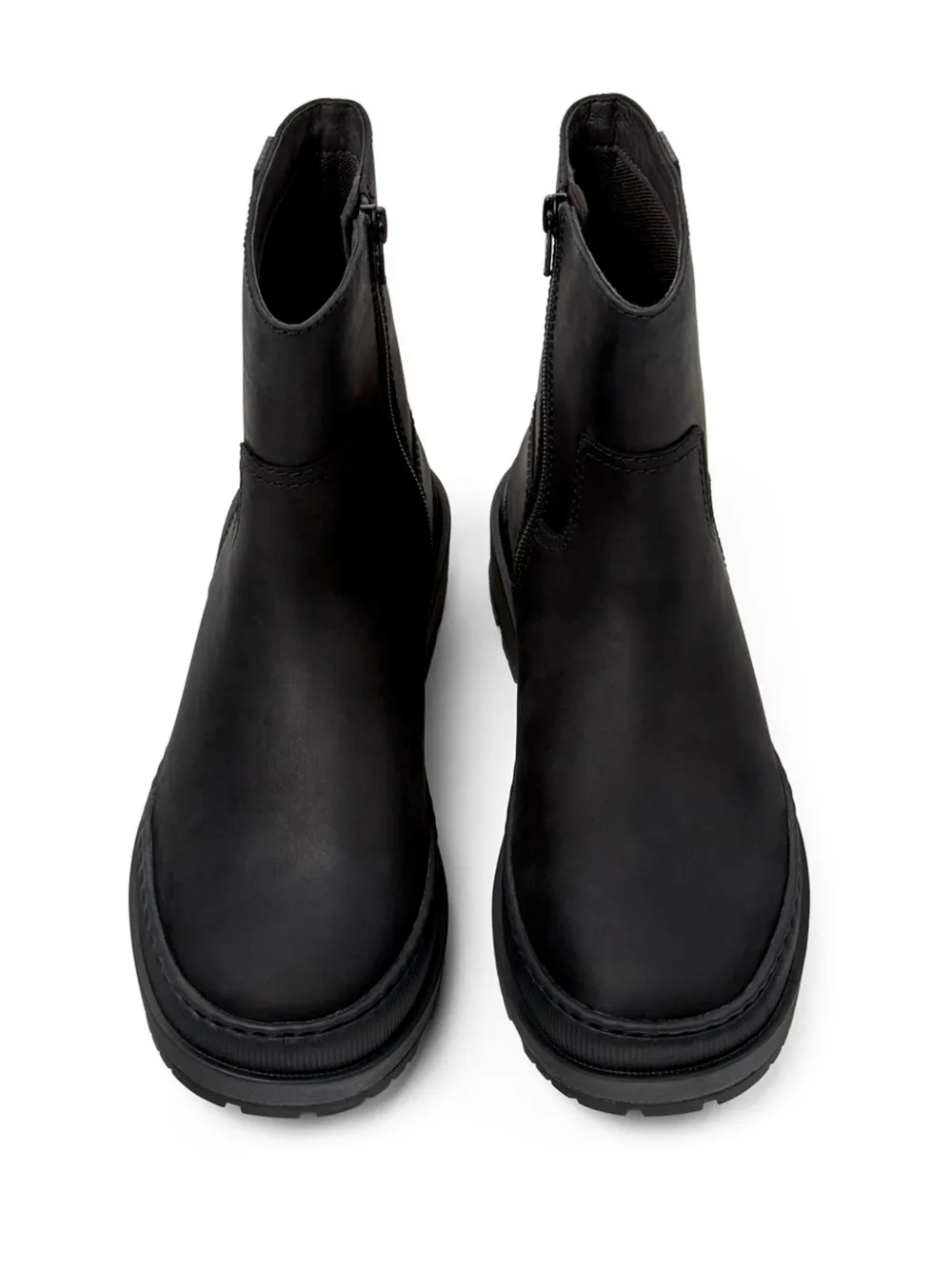 Camper Brutus Trek leather ankle boots Black