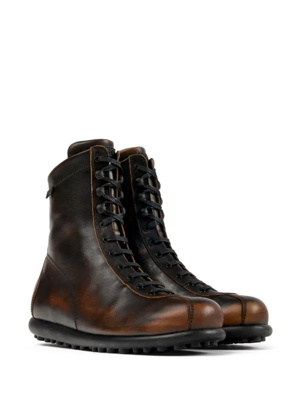 Camper Ariel lace-up Leather Boots | Brown | FARFETCH