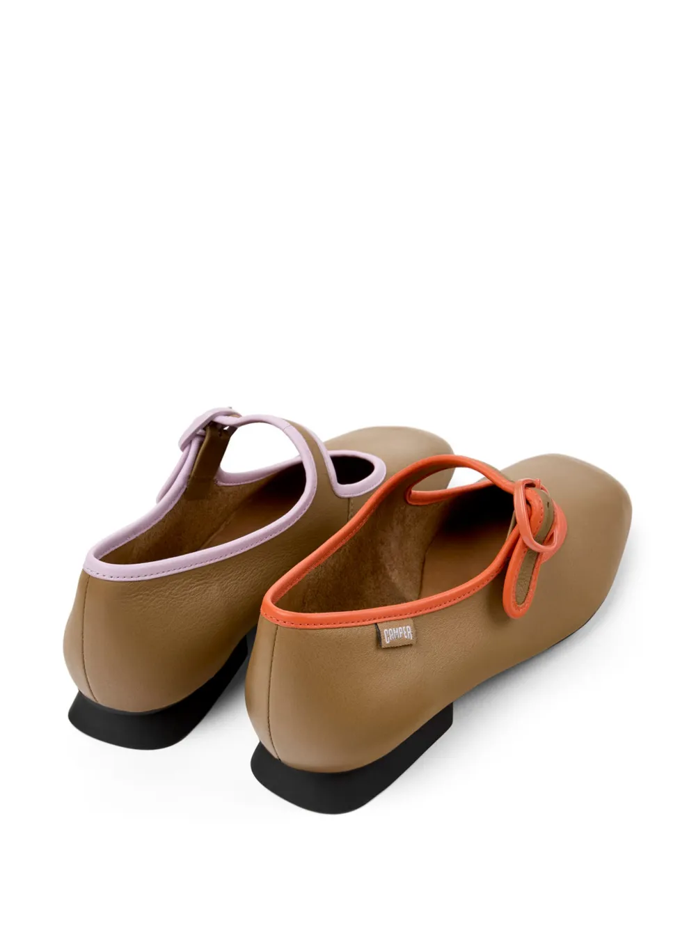 Camper Casi Myra leather ballerina shoes Brown