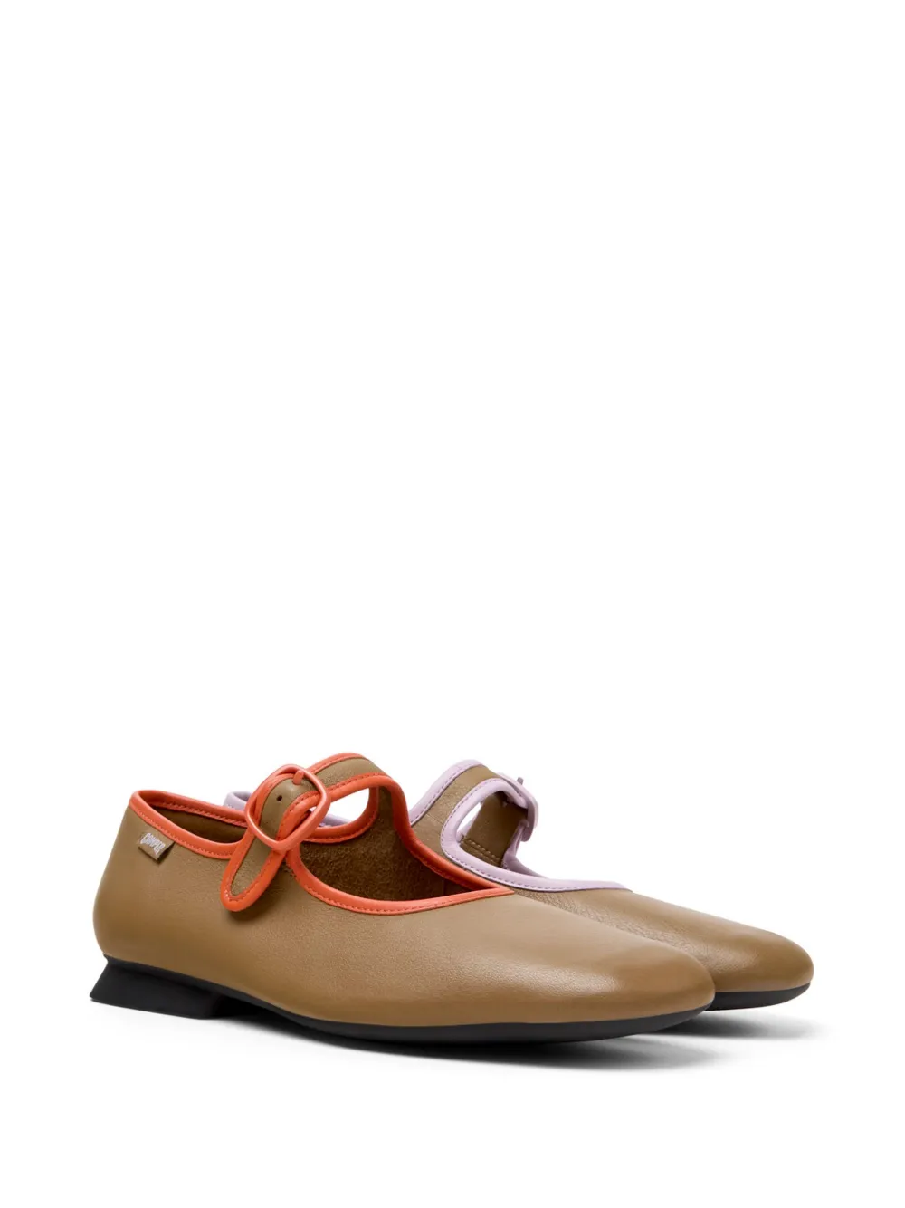 Camper Casi Myra leather ballerina shoes Brown