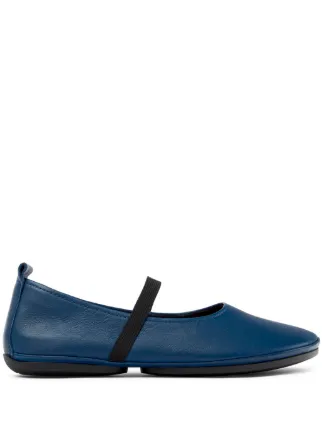 Camper Right Nina Leather Ballerina Shoes | Blue | FARFETCH