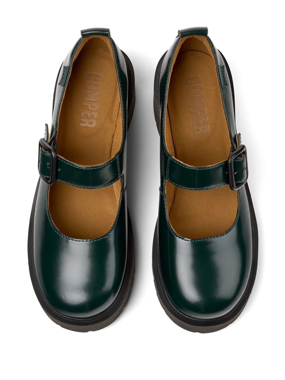 Camper Milah 60mm leather loafers Green