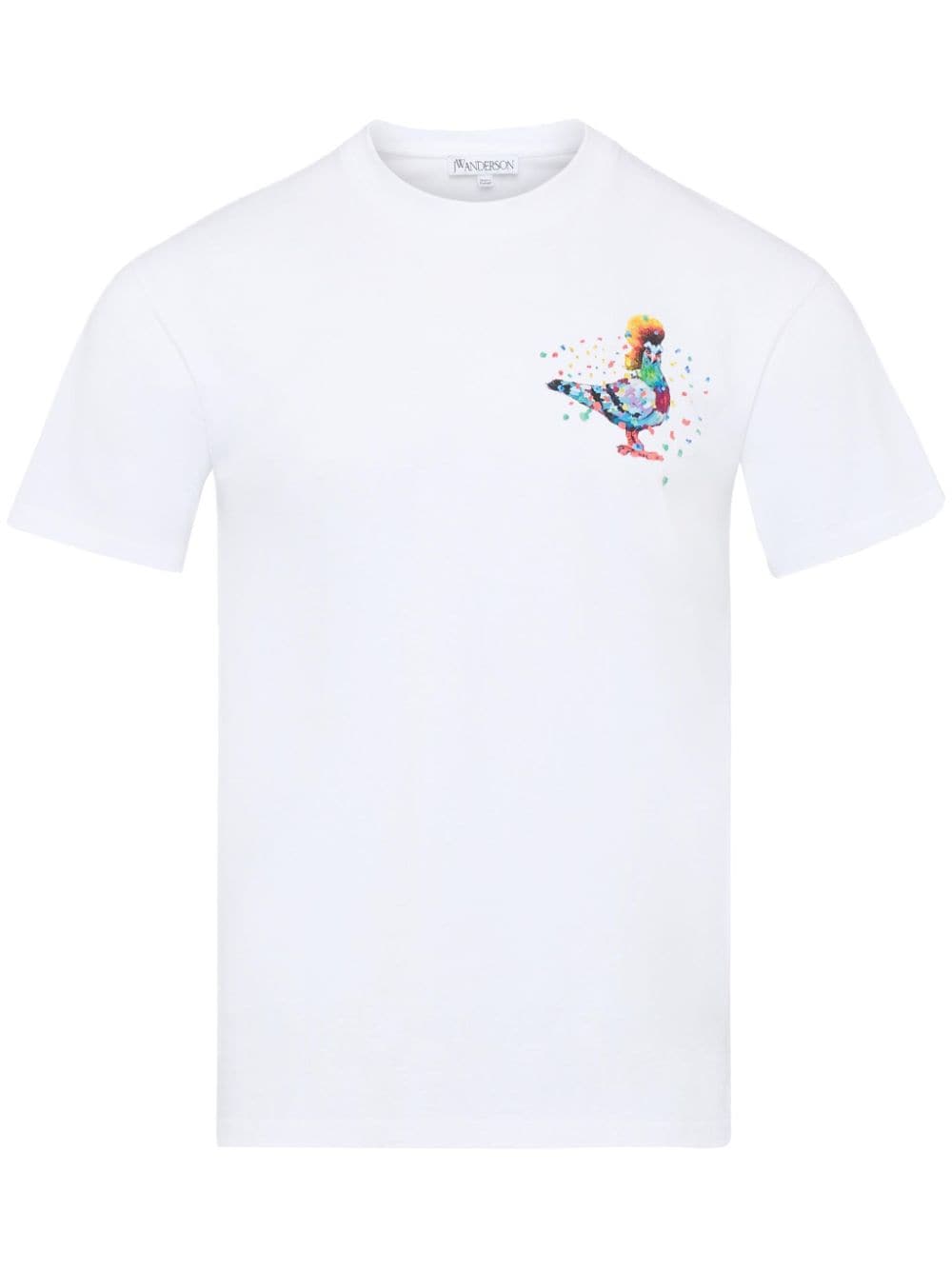 Jw Anderson Pigeon Organic-cotton T-shirt In White