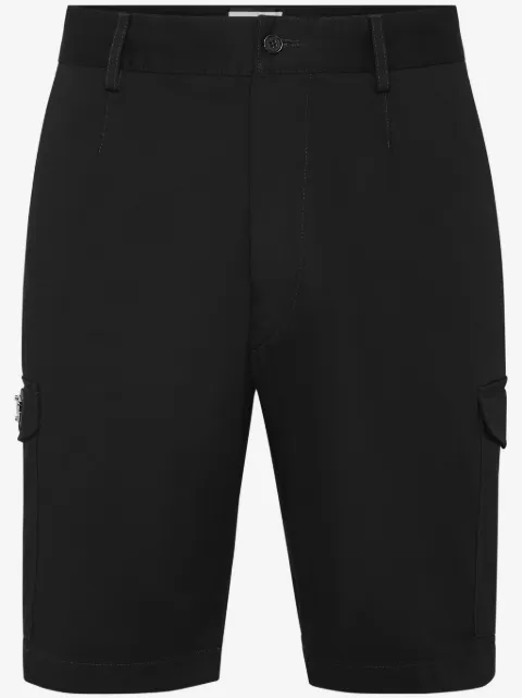 Philipp Plein short cargo à plaque logo