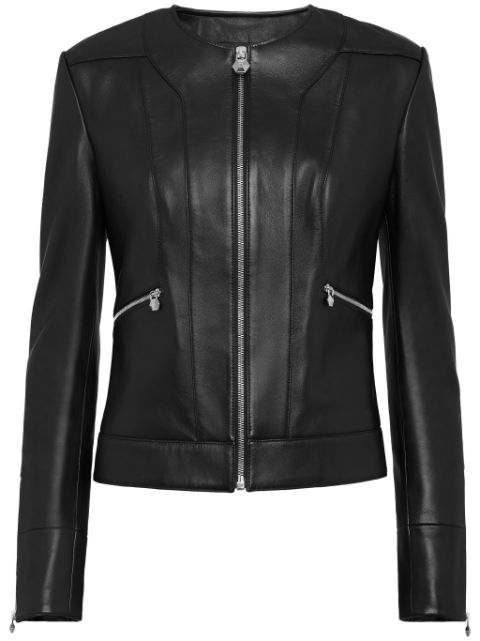 Philipp Plein leather jacket Women