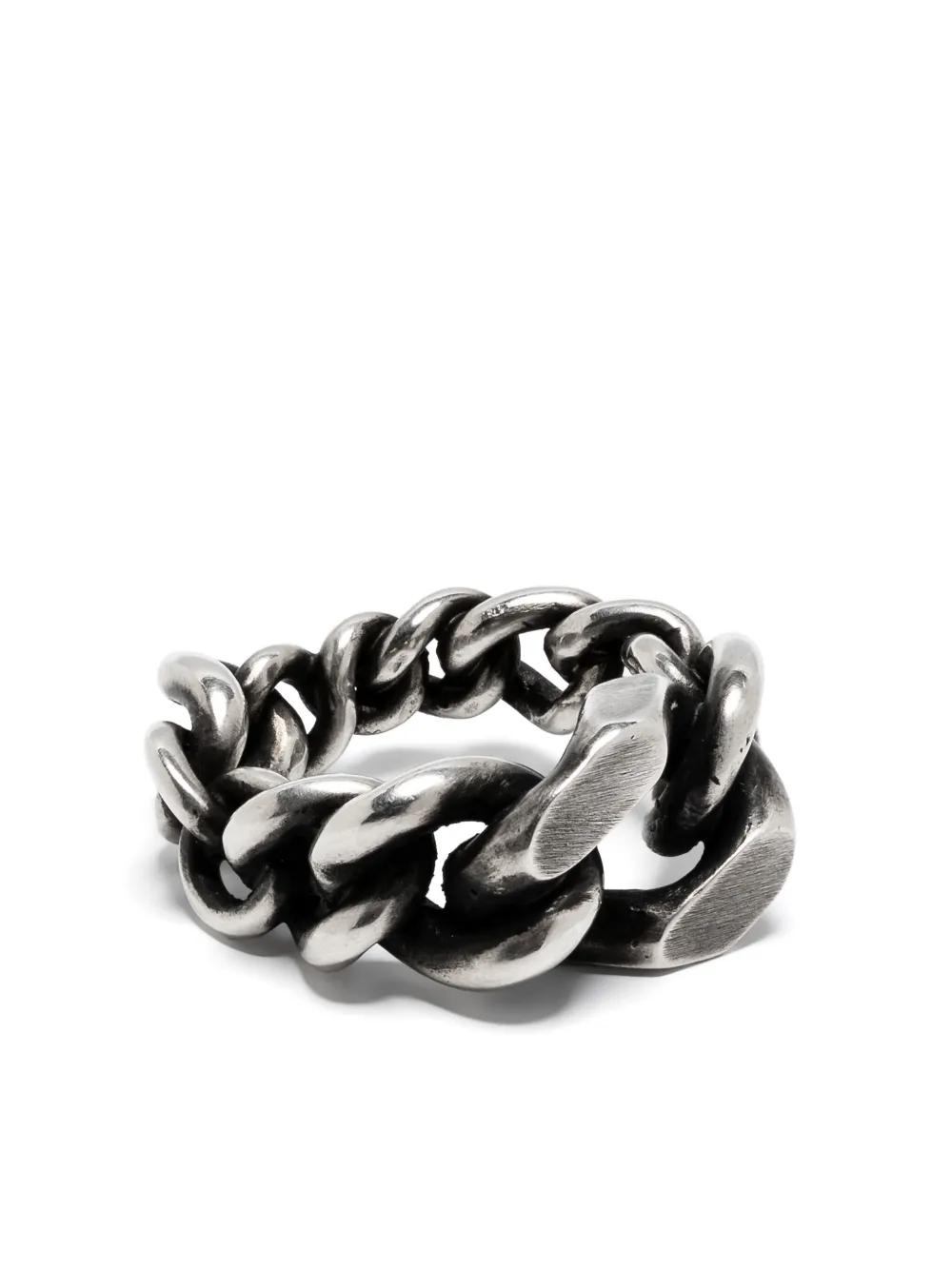 WERKSTATT:MÜNCHEN chain-link ring | Silver | Image 1