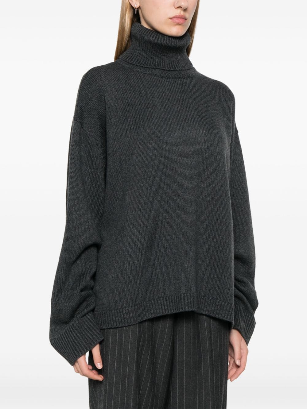 Shop The Frankie Shop Rhea Trapeze Sweater In Grey