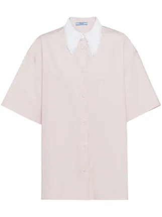 Prada フリンジカラー シャツ | ピンク | FARFETCH JP