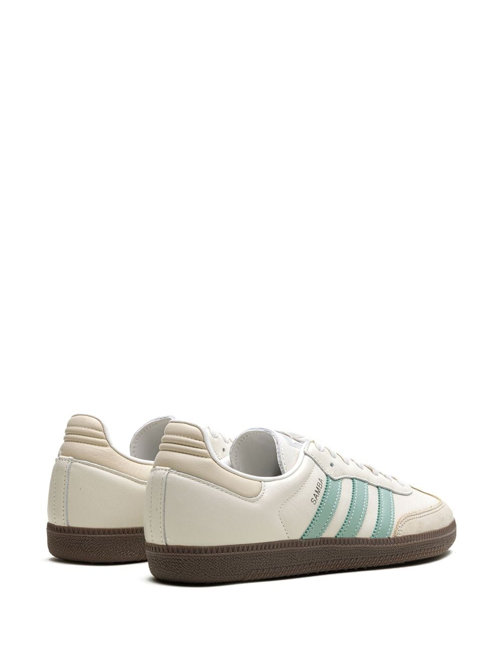 Shop Adidas Originals Samba Og "hazy Green" Sneakers In White