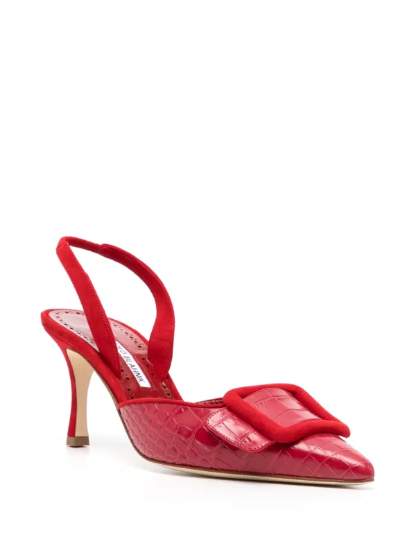 直営店 ‐Manolo Blahnik- MAYSLIBI 70mm パンプス Manolo Blahnik Mayslibi 70mm スリングバック パンプス