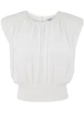Simkhai pleated sleeveless top - White