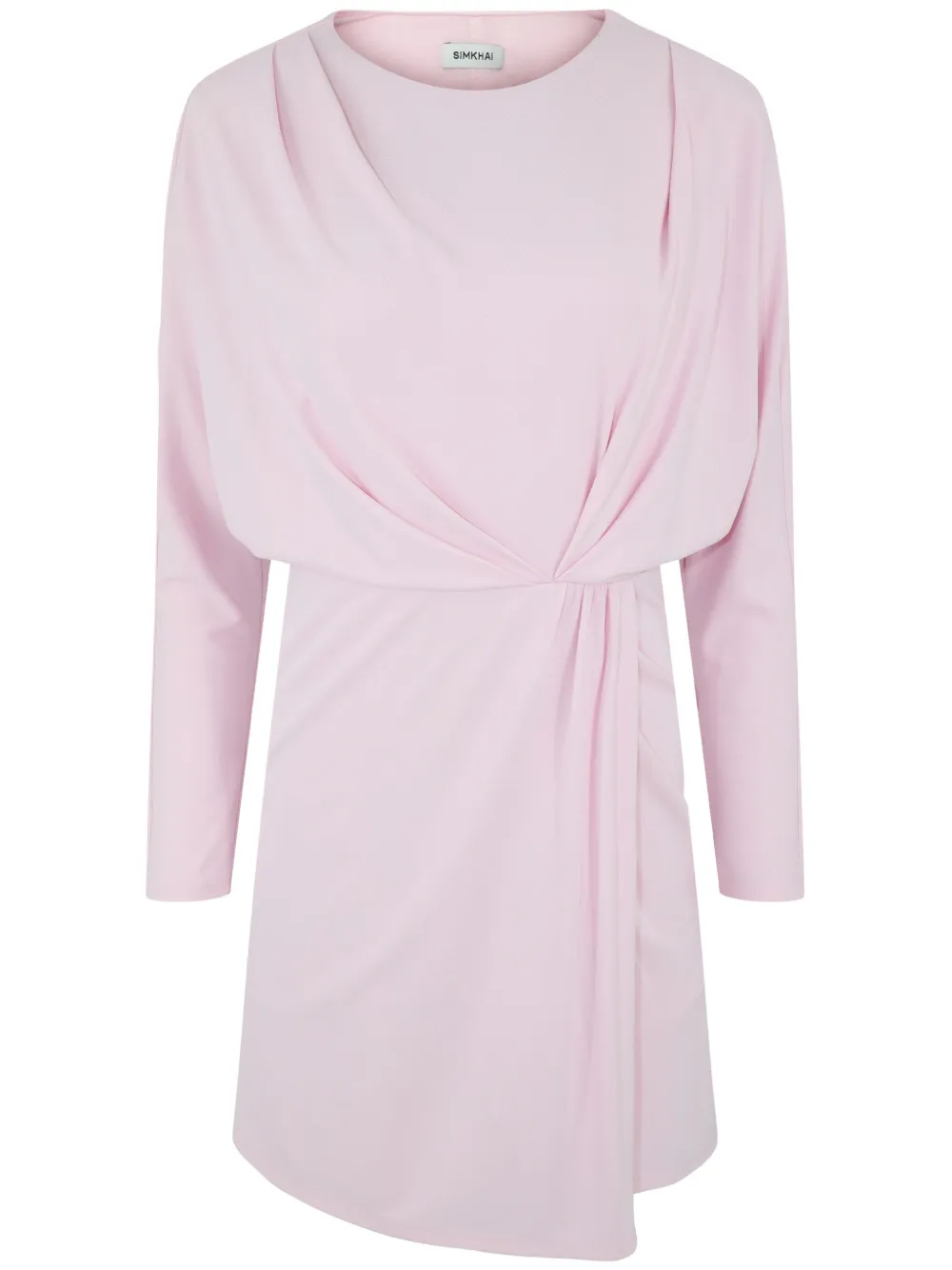 Simkhai asymmetric long-sleeve dress - Pink