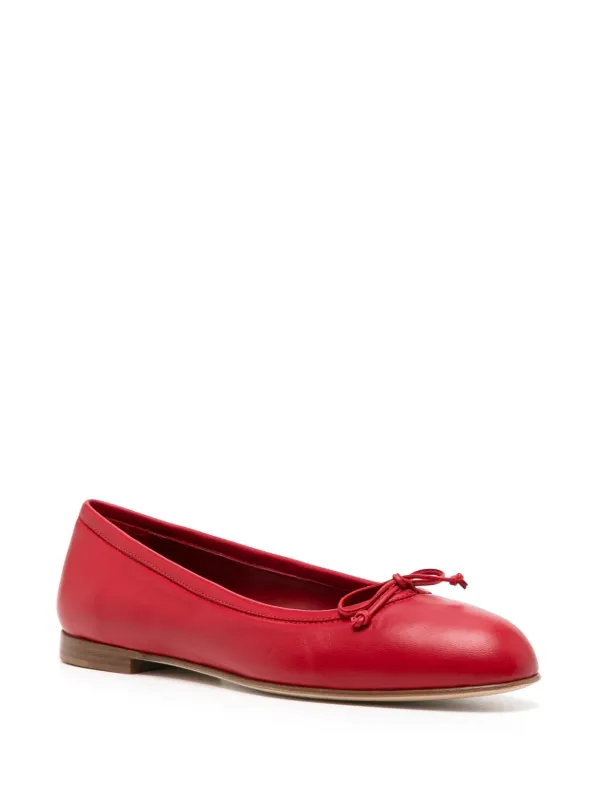 Manolo Blahnik Veralli Ballerina Shoes | Red | FARFETCH