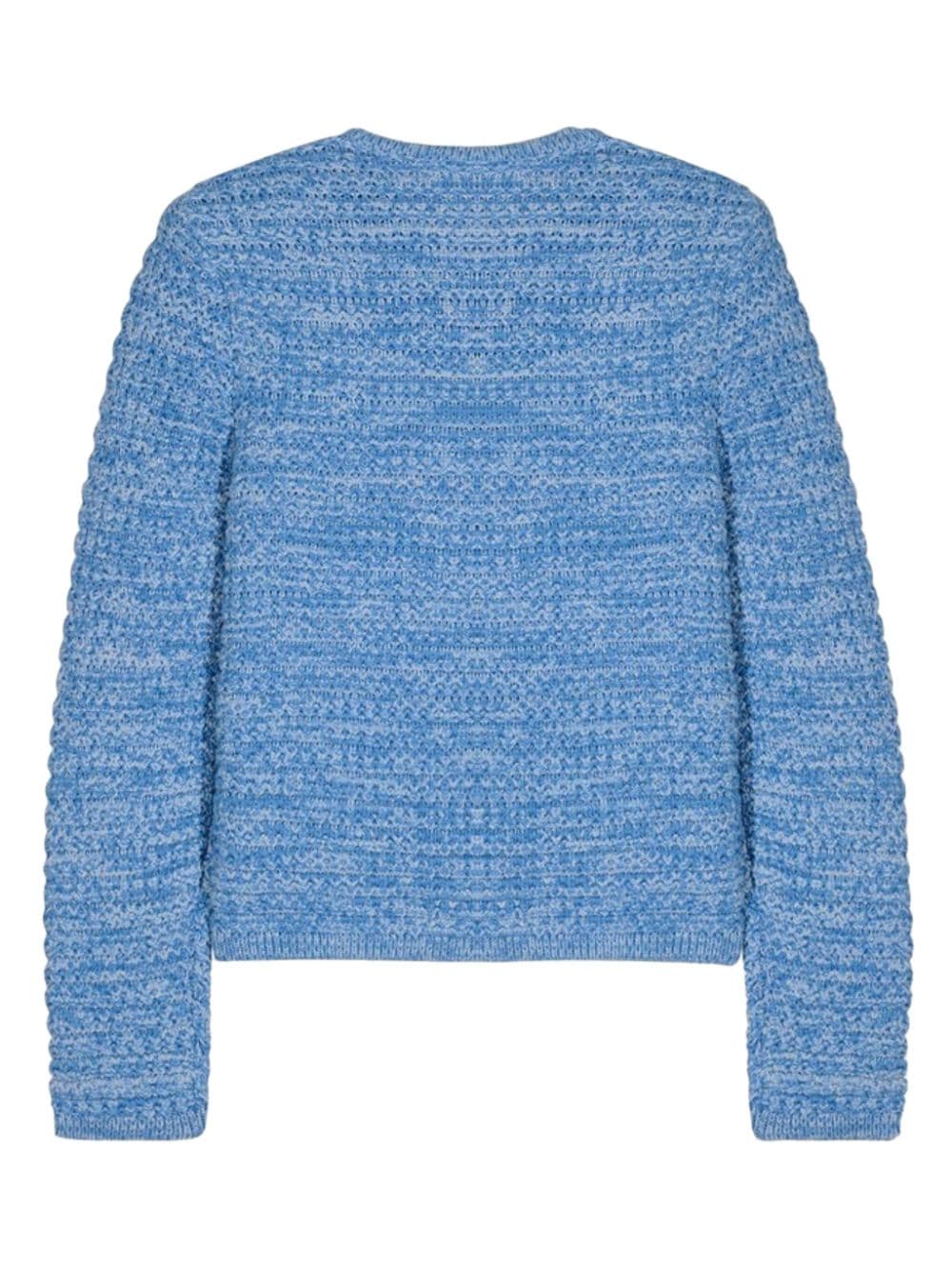 Ba&Sh Guspa mélange-knit cardigan - Blauw