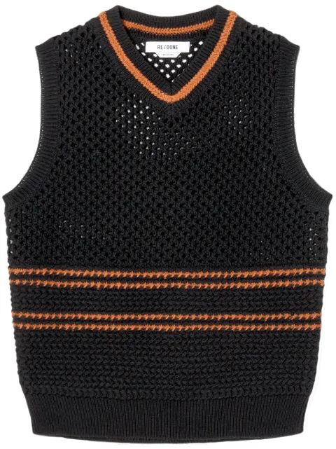 RE/DONE crocheted cotton vest