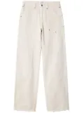 RE/DONE mid-rise straight-leg jeans - White