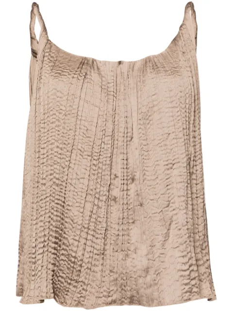 tout a coup blusa sin mangas con diseño plisado