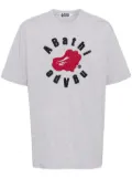 A BATHING APE® logo-print cotton T-shirt - Grey