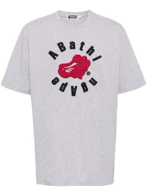 A BATHING APE® logo-print cotton T-shirt