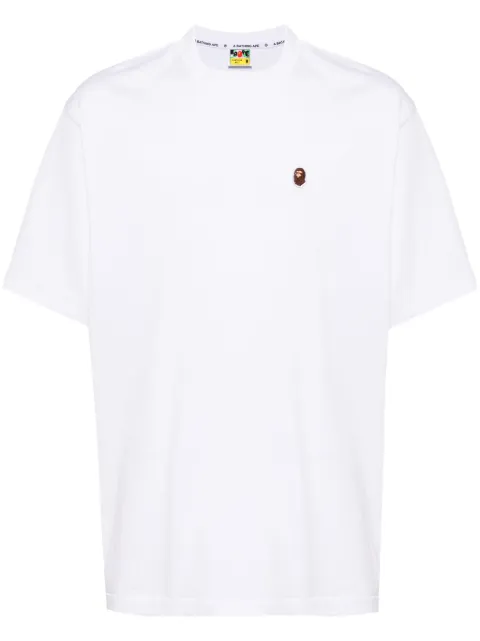 A BATHING APE® playera con logo bordado