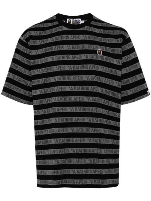 A BATHING APE® all-over logo-print cotton T-shirt