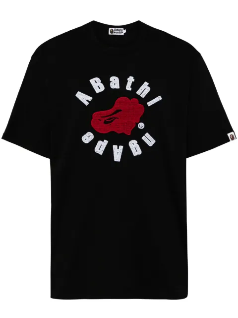 A BATHING APE® playera con logo estampado