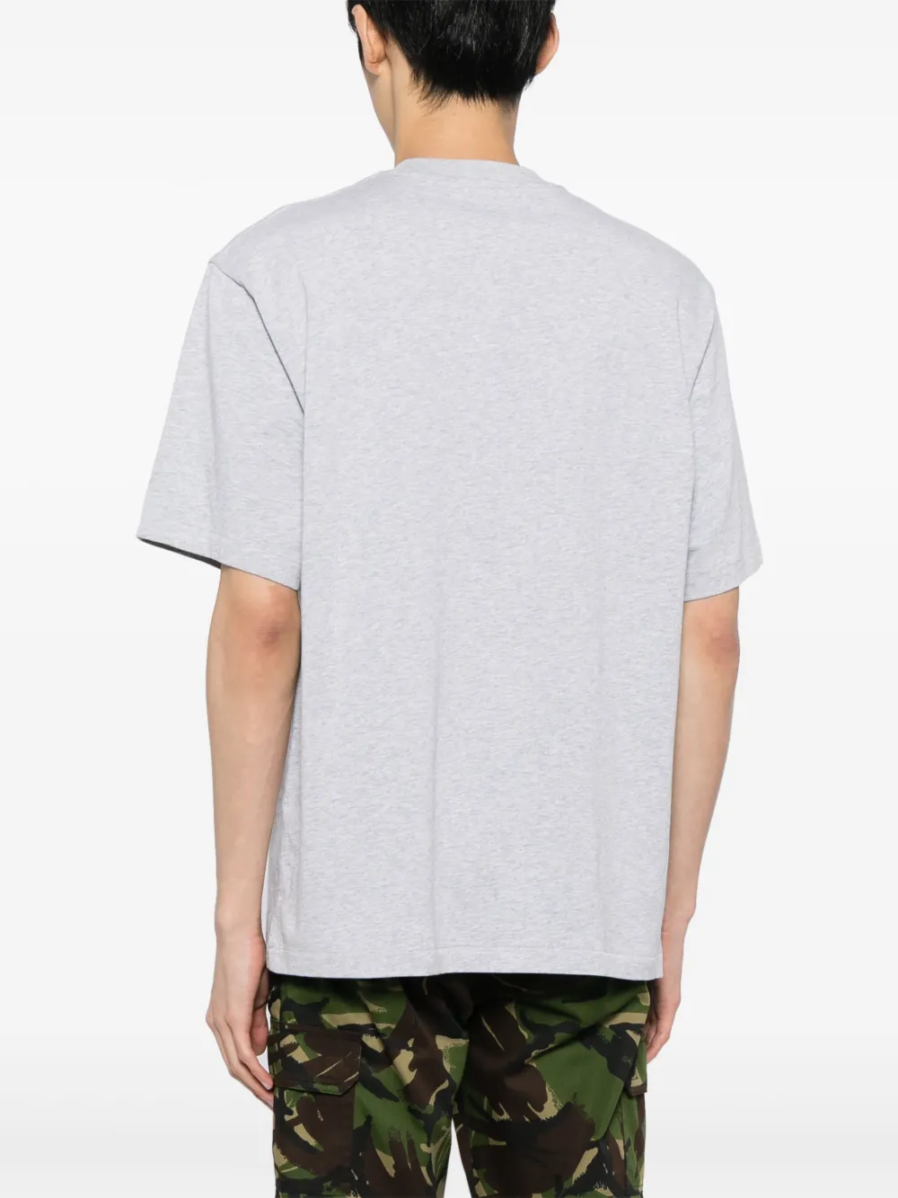 A BATHING APE T-shirt met geborduurd logo Grijs