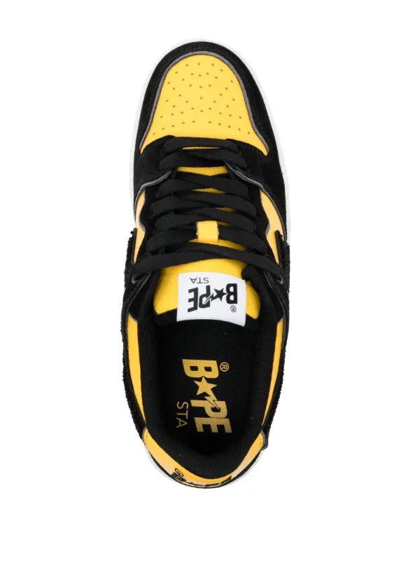A BATHING APE® Sk8 Sta Panelled Sneakers | Black | FARFETCH