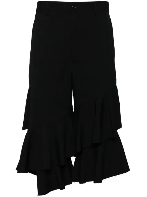 Black Comme Des Garçons ruffle shorts