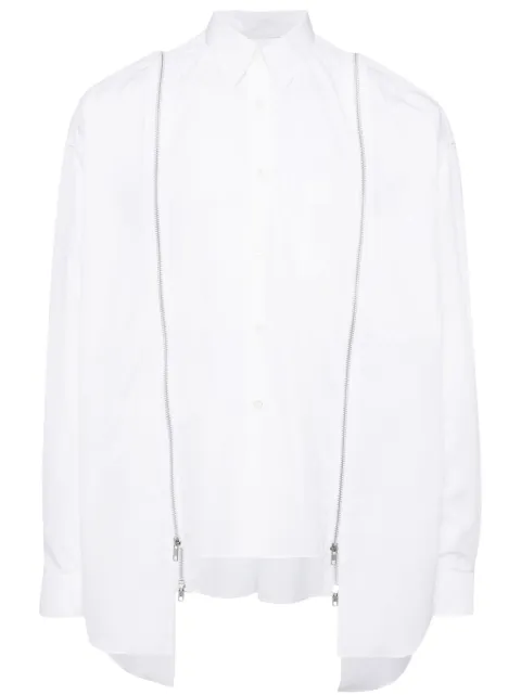 Black Comme Des Garçons قميص بسحاب