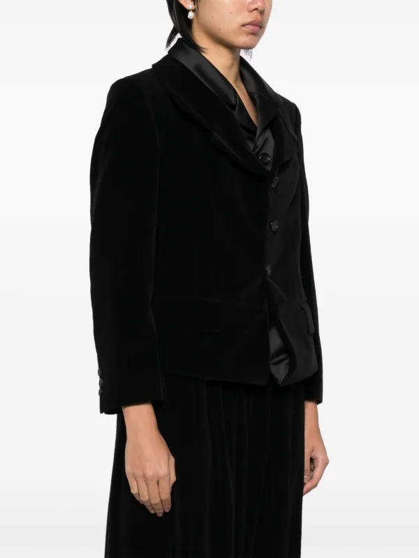 Comme Des Garçons Comme Des Garçons Layered Blazer Black FARFETCH IN