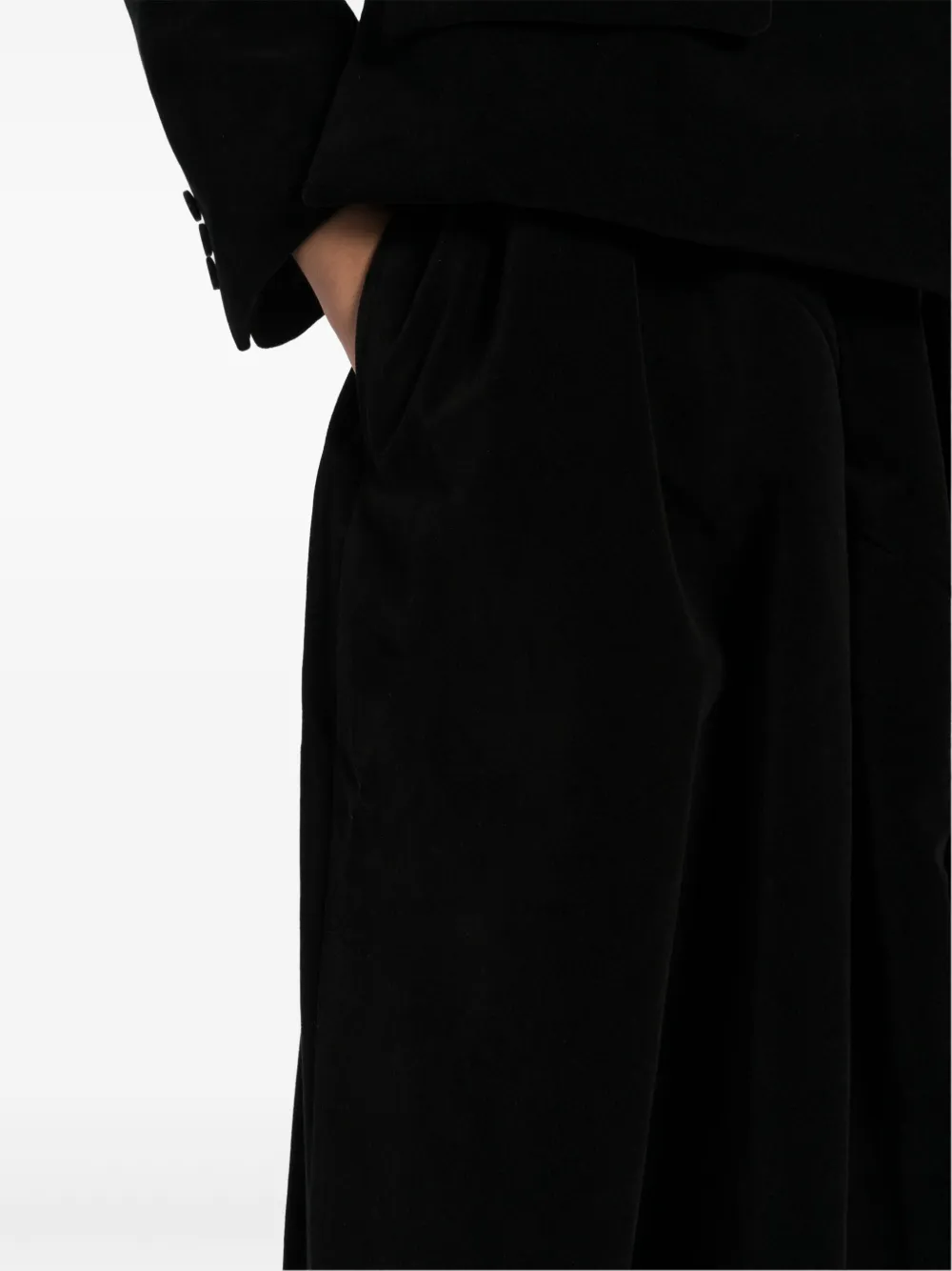 Comme Des Garçons Comme Des Garçons Midi-rok met vlakken Zwart