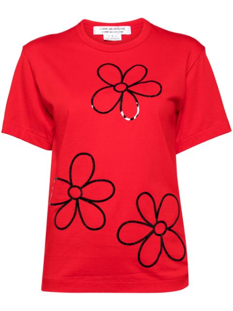 Comme Des Garcons Comme Des Garcons floral print T-shirt Women