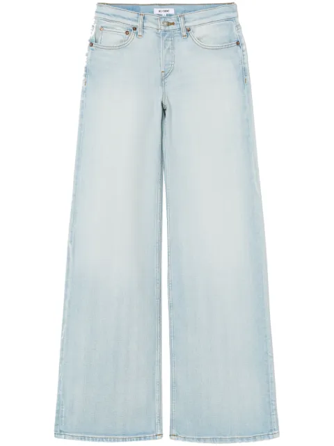 RE/DONE mid-rise wide jeans