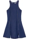 RE/DONE zip-back lyocell dress - Blue