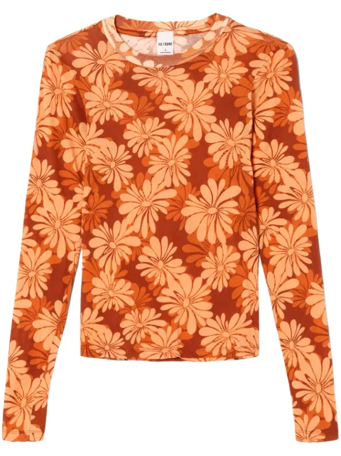 RE/DONE sheer long-sleeve T-shirt