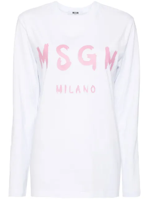 MSGM logo-print cotton T-shirt