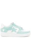 A BATHING APE® Sta leather sneakers - Green