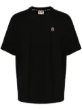 A BATHING APE® embroidered-logo cotton T-shirt - Black