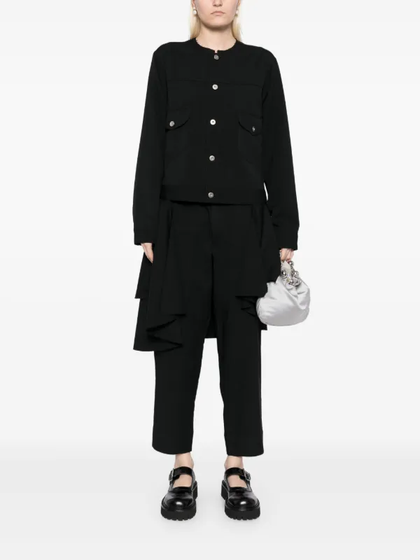 【最終値下げ】 Black COMME des GARÇONS クロップドパンツ Black Comme Des Garçons クロップド サルエルパンツ | ブラック