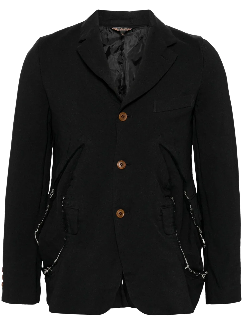 Black Comme Des Garçons ダメージ ジャケット | ブラック | FARFETCH JP