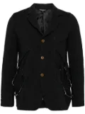 Black Comme Des Garçons distressed detail blazer