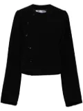 Comme Des Garçons Comme Des Garçons cut-out wool jacket - Black