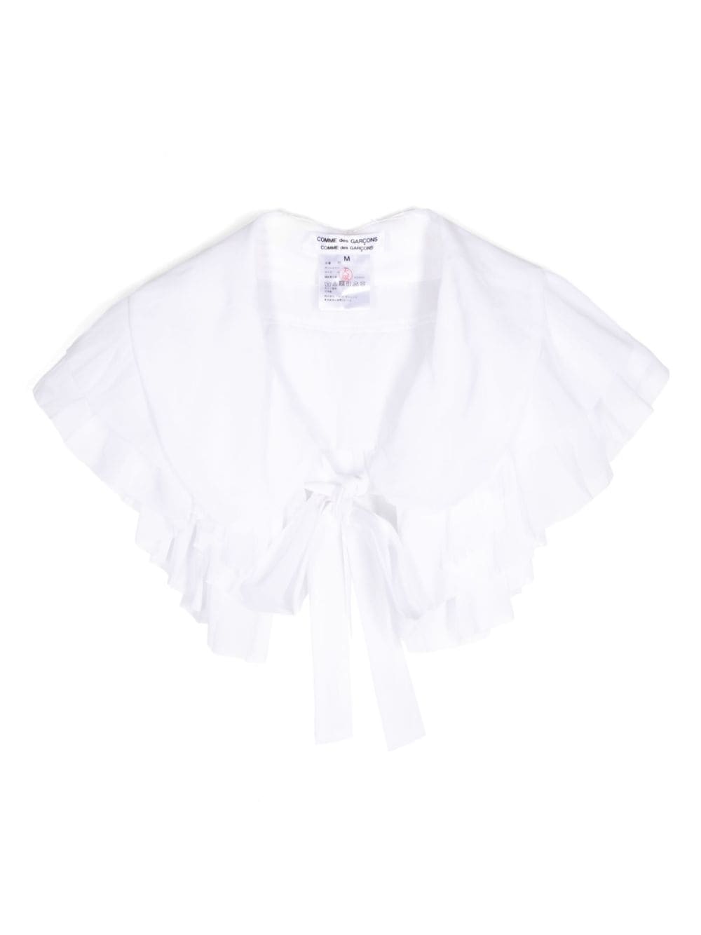 Shop Comme Des Garçons Comme Des Garçons Ruffled Collar In White