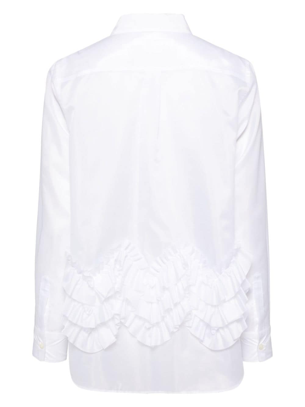 Comme Des Garçons Comme Des Garçons Blouse met ruches - Wit