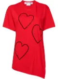 Comme Des Garçons Comme Des Garçons heart T-shirt - Red