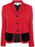 Comme Des Garçons Comme Des Garçons asymmetric button-up blazer - Red