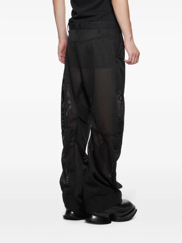 Netted track pants on sale