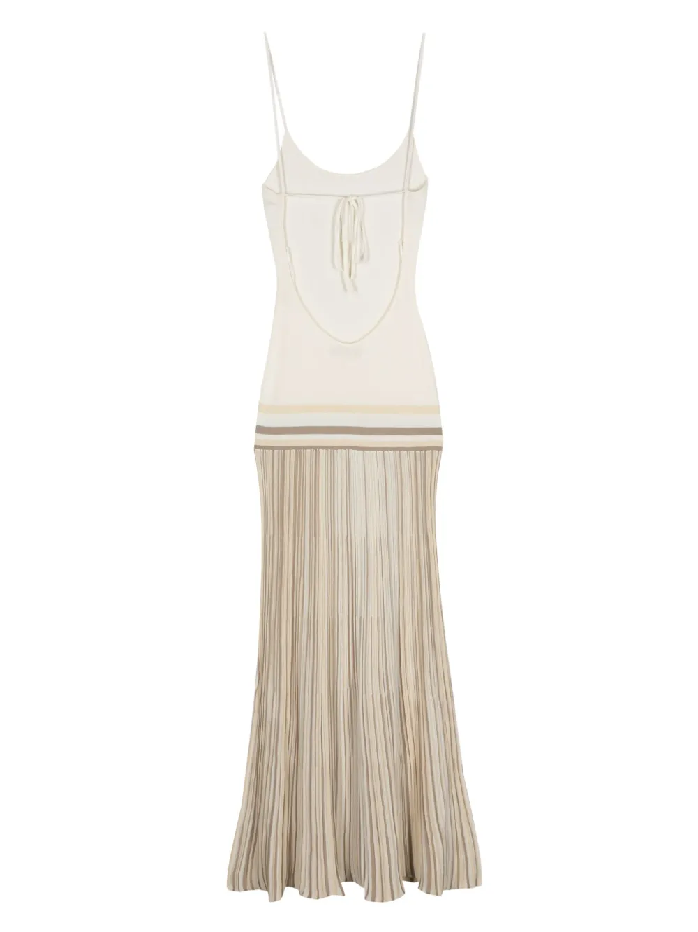 Faithfull the Brand Citara fijngebreide maxi-jurk - Beige