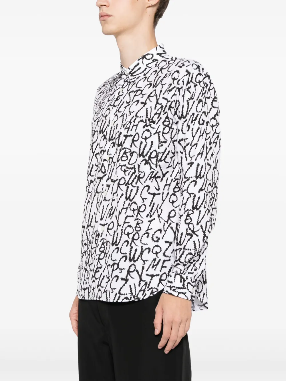 Comme Des Garcons Homme Deux all over graphic printed Shirt White FARFETCH AZ